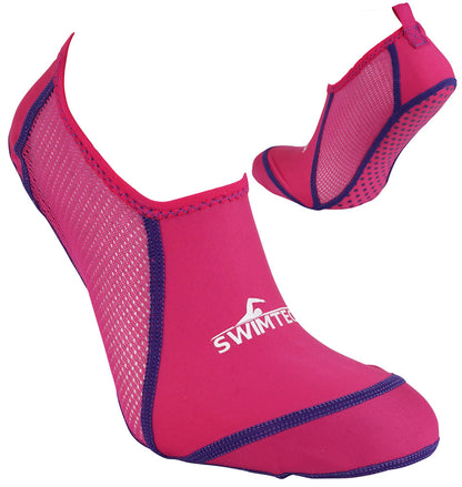 SwimTech Pool Socks Junior Pink J10-13