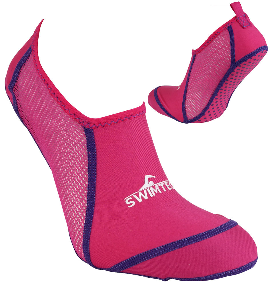 SwimTech Pool Socks Junior Pink 1-4