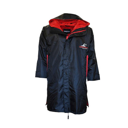 SwimTech Parka Robe Black/Red Large