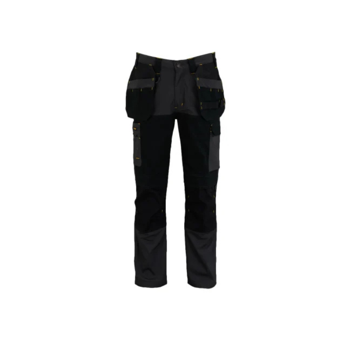 STC Dixon Slim Fit Trousers Grey/Black Waist 36in Leg R
