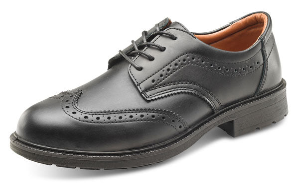 Click - BROGUE SHOE BLACK S1 SZ 7/41 - Black