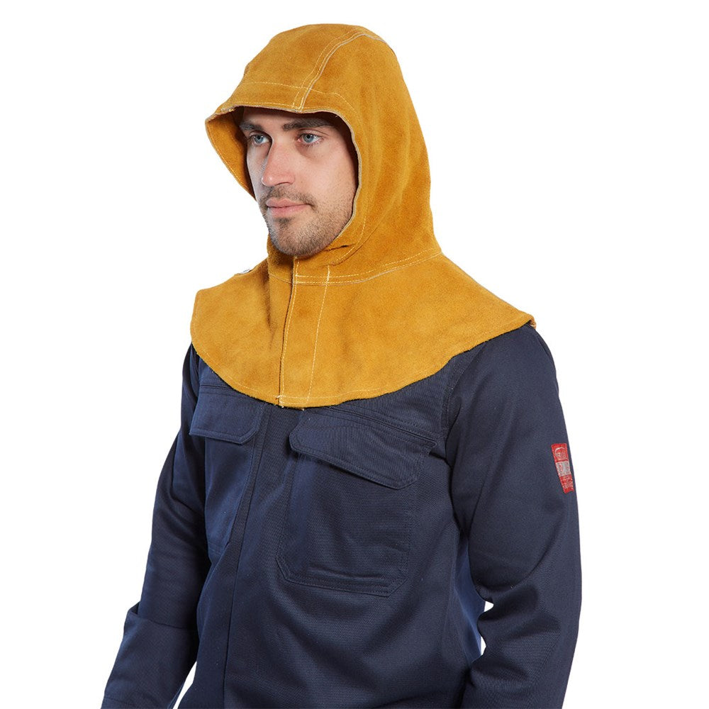 Portwest SW33TAR -  sz 0 Leather Hood - Tan