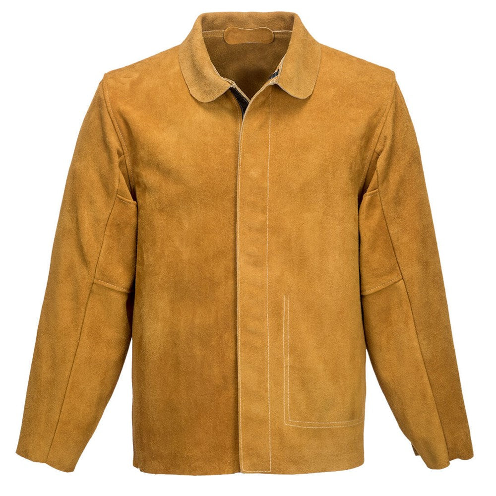 Portwest SW34TARXXL -  sz 2XL Leather Welding Jacket - Tan