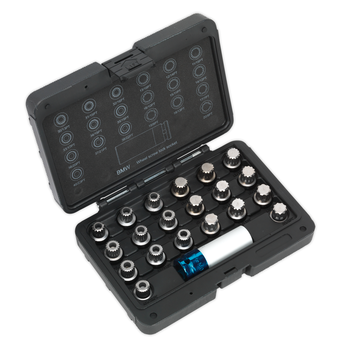 SEALEY - SX209 Locking Wheel Nut Key Set 21pc - BMW & Mini