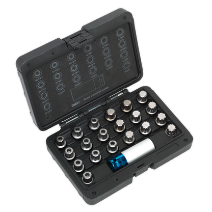 SEALEY - SX209 Locking Wheel Nut Key Set 21pc - BMW & Mini