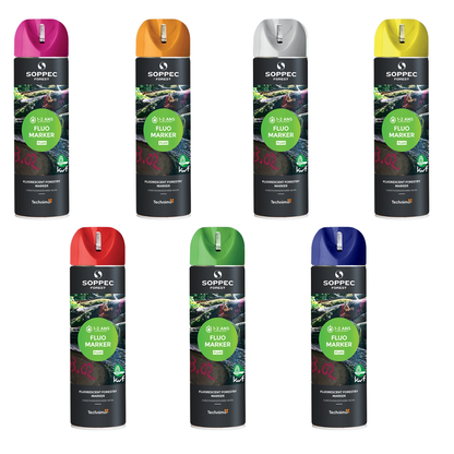 Soppec 500ml Fluorescent Forestry Marking Spray Paint