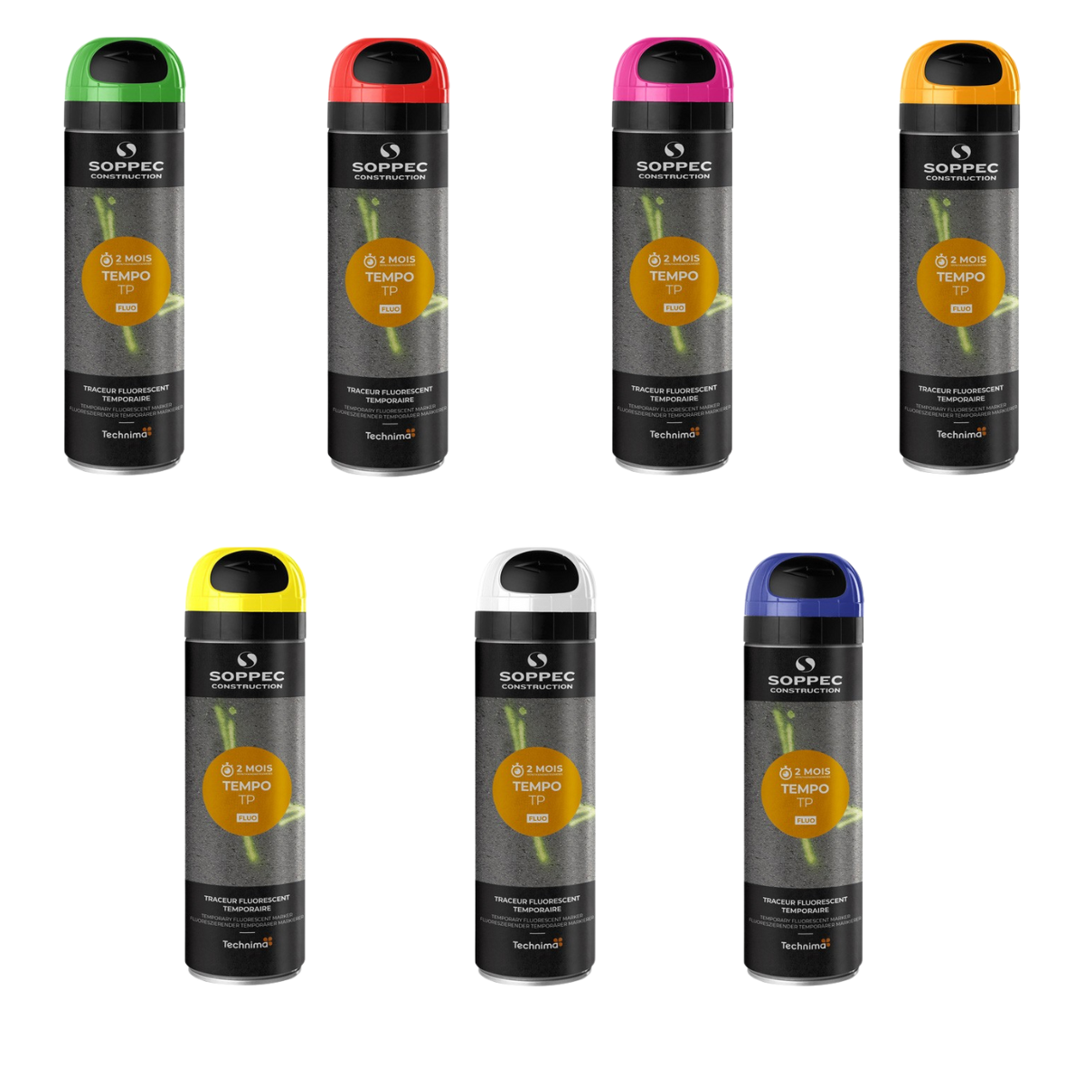 Soppec 500ml Tempo TP Temporary Short Term Marking Paint