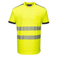Portwest T181 - Yellow/Black Sz 4XL PW3 Hi-Vis Short Sleeved T-Shirt Viz Visibilty