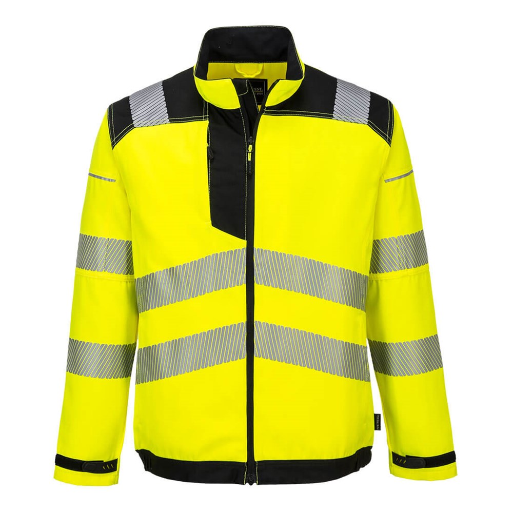 Portwest T500YBRM -  sz M PW3 Hi-Vis Work Jacket - Yellow/Blue