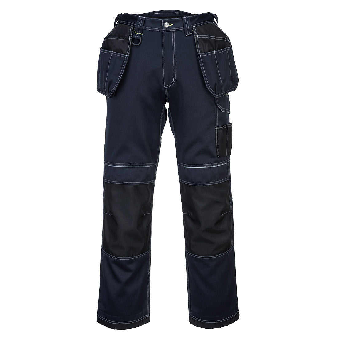 Portwest T602 - Navy/Black  46 Regular PW3 Holster Work Trousers Combat Cargo Pants