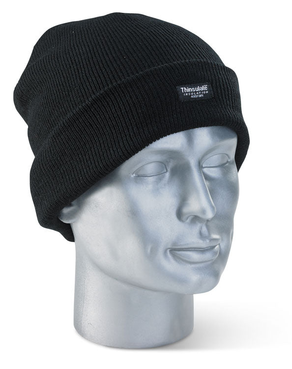 Click - THINSULATE BEENIE HAT BLACK - Black
