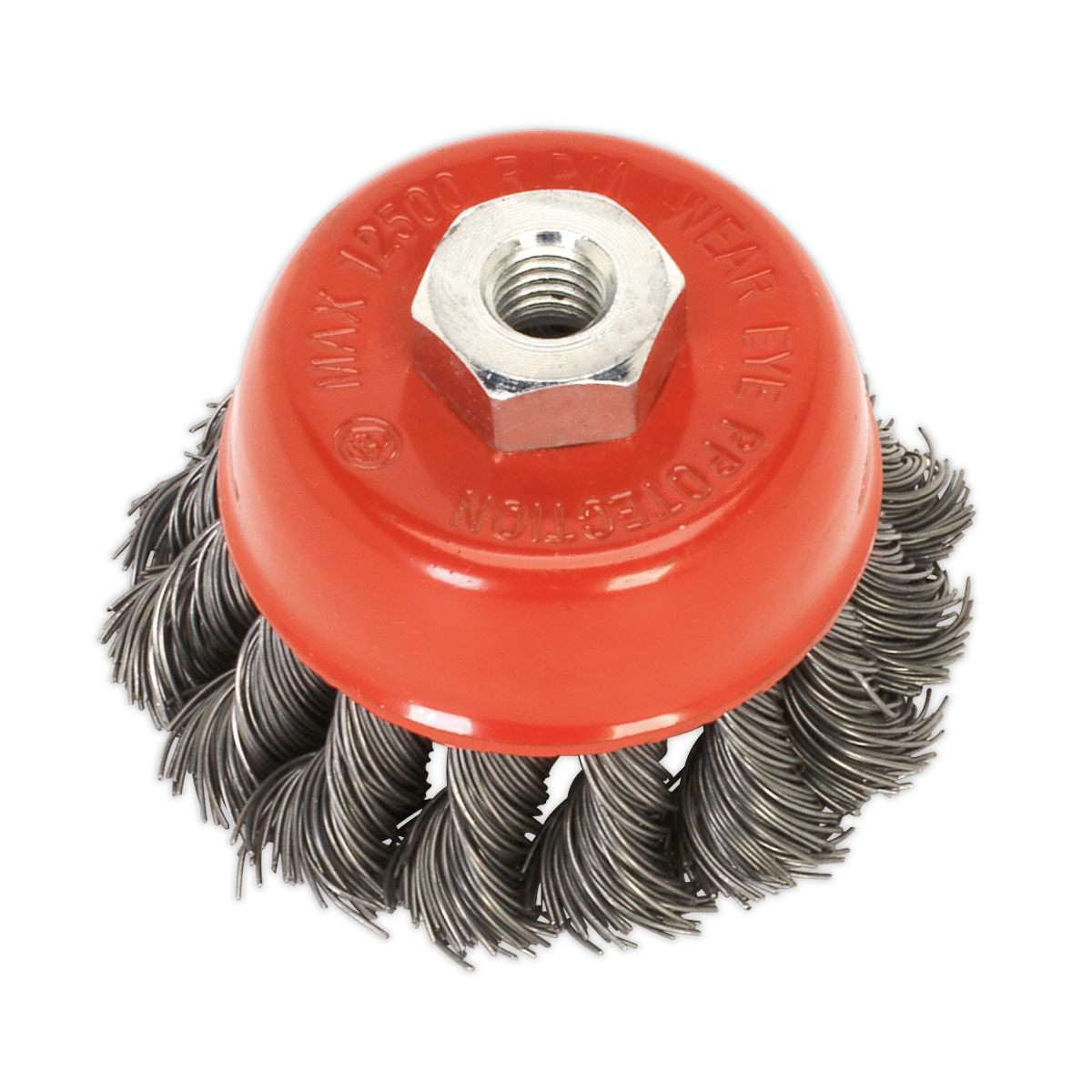 SEALEY - TKCB65 Twist Knot Wire Cup Brush �65mm M10 x 1.5mm