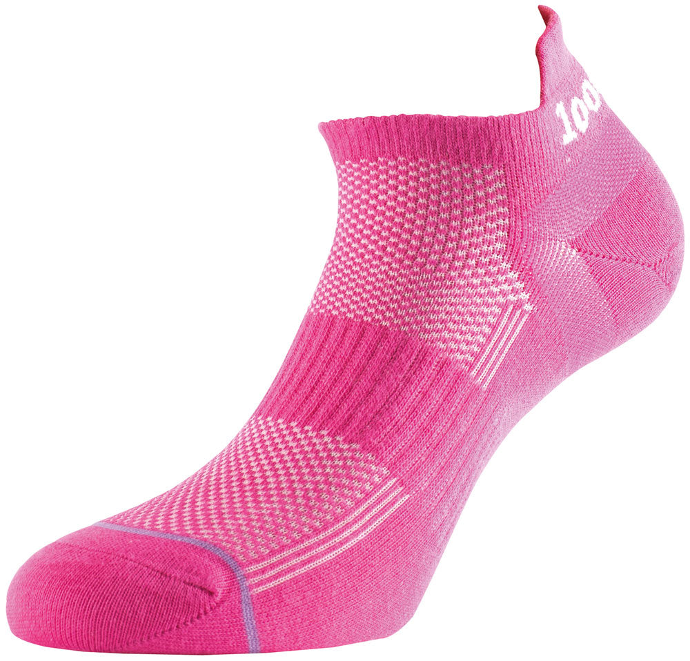 1000 Mile Ultimate Tactel Ladies Liner Sock Hot Pink Small