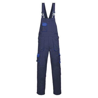 Portwest TX12NARXL -  sz XL Portwest Texo Contrast Bib & Brace - Navy - Regular