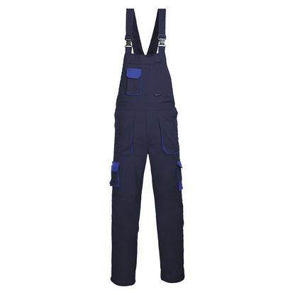 Portwest TX12NATXL -  sz XL Portwest Texo Contrast Bib & Brace - Navy - Tall