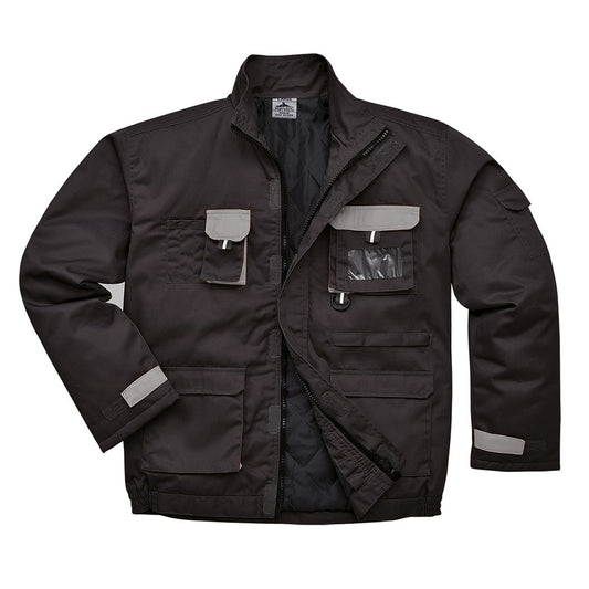 Portwest TX18BKRS -  sz S Portwest Texo Contrast Jacket - Lined - Black