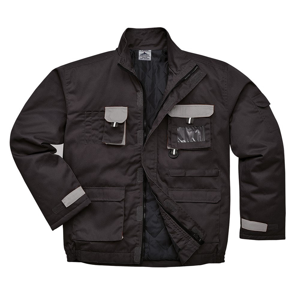 Portwest TX18BKRXXL -  sz 2XL Portwest Texo Contrast Jacket - Lined - Black