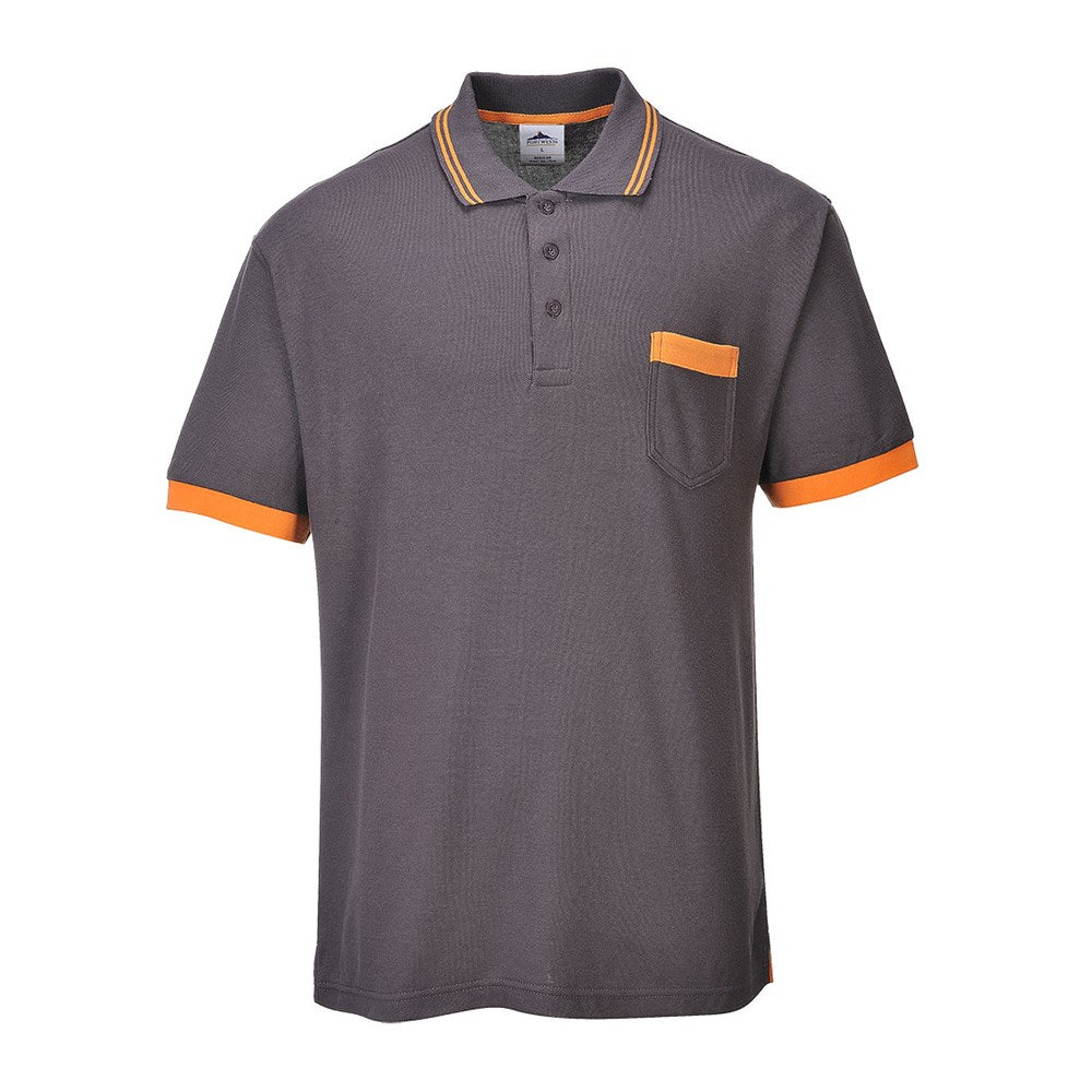 Portwest TX20GRR4XL -  sz 4XL Portwest Texo Contrast Polo Shirt - Grey