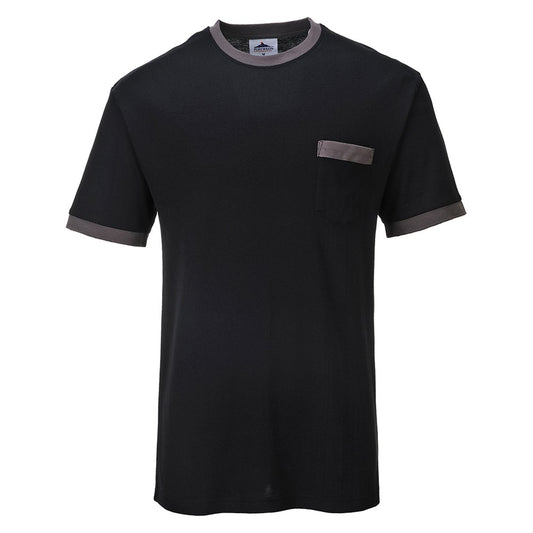Portwest TX22BKRXXXL -  sz 3XL Portwest Texo Contrast T-shirt - Black