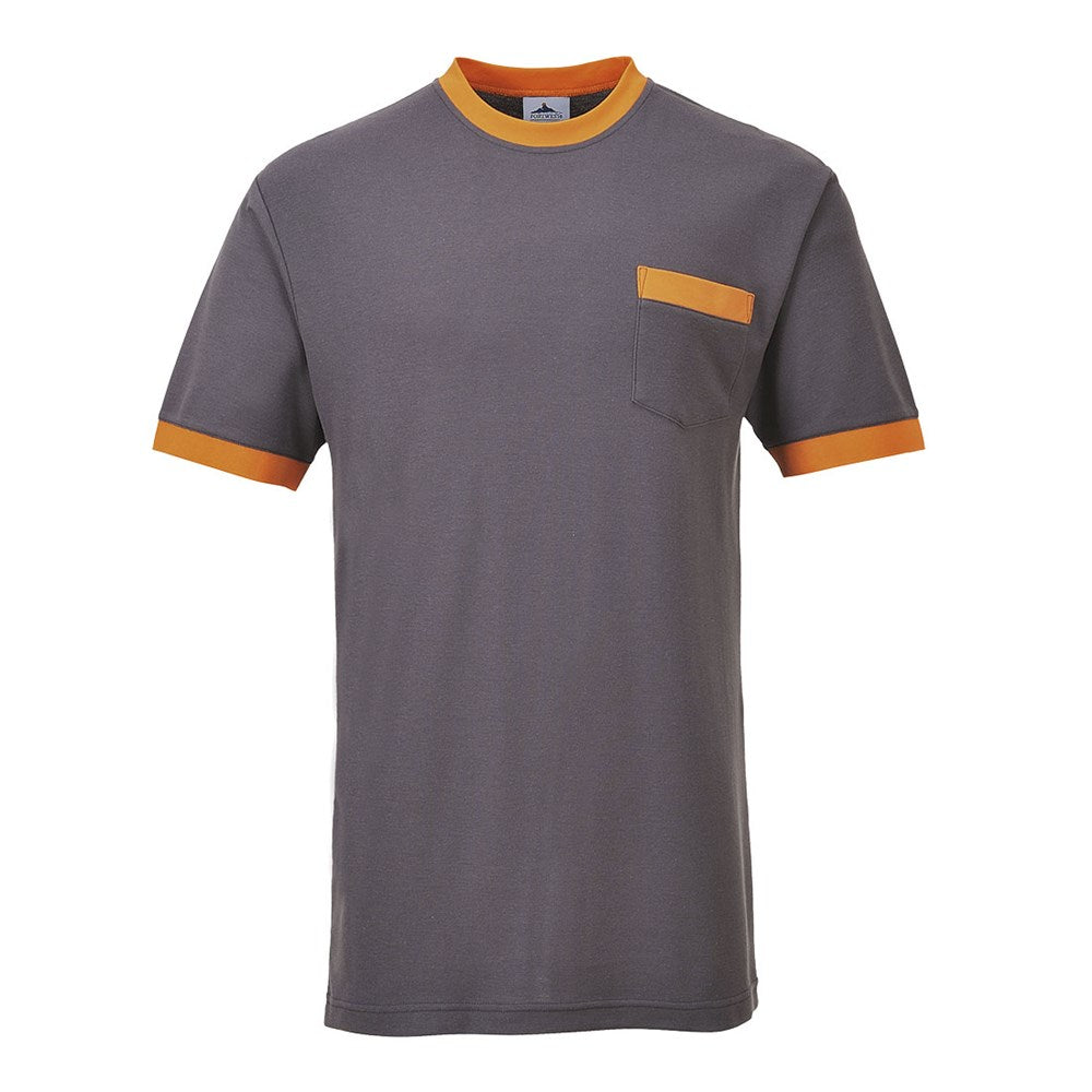 Portwest TX22GRRL -  sz L Portwest Texo Contrast T-shirt - Grey