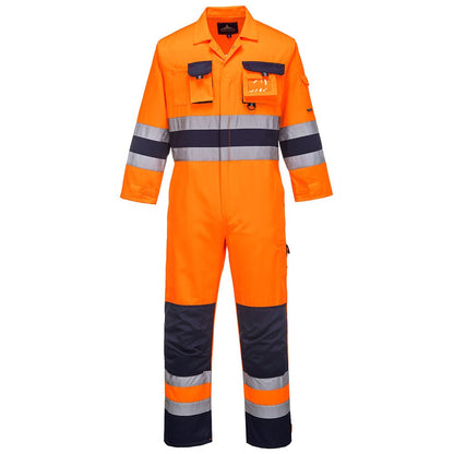 Portwest TX55ONRL -  sz L Nantes Hi-Vis Coverall - Orange/Navy