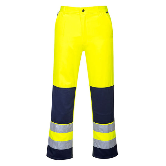 Portwest TX71YNRXXL -  sz 2XL Seville Hi-Vis Trousers - Yellow/Navy