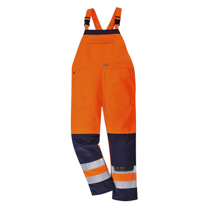 Portwest TX72 - Girona Hi-Vis Bib & Brace - Orange/Navy Yellow/Navy