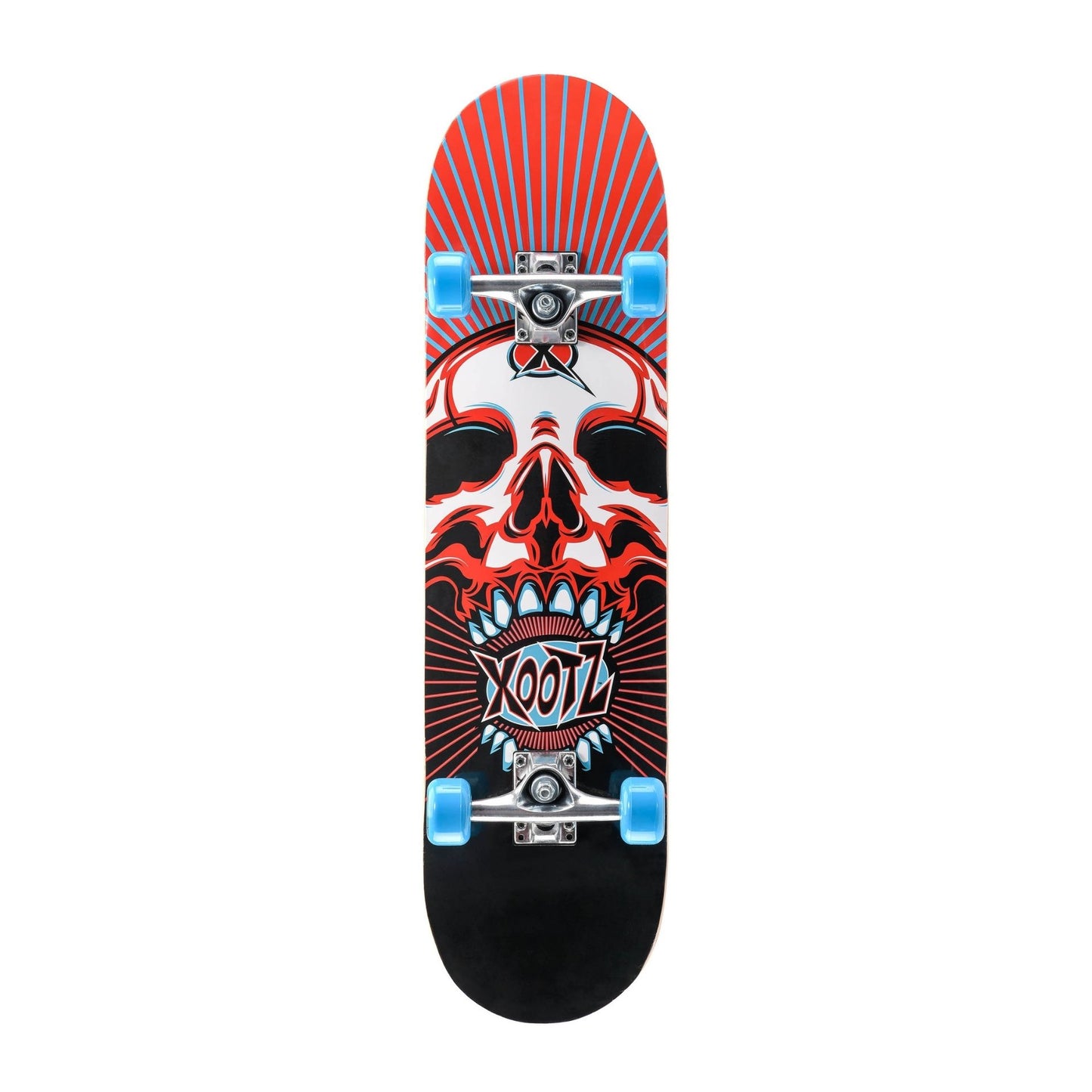 Xootz Doublekick Skateboard 31" Skull