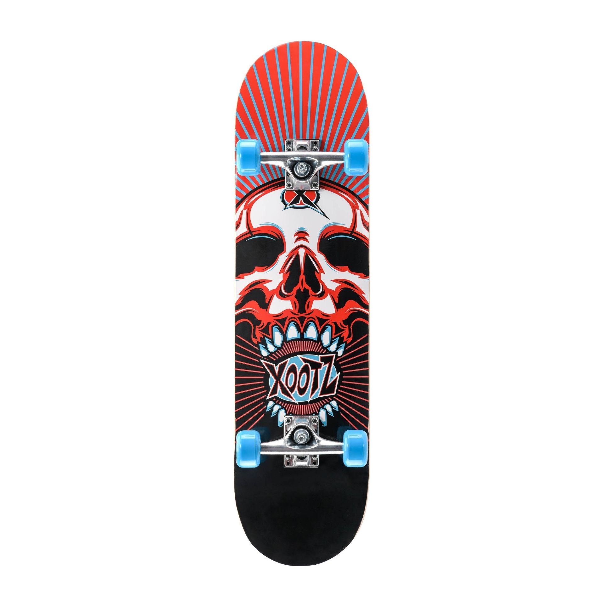 Xootz Doublekick Skateboard 31" Skull