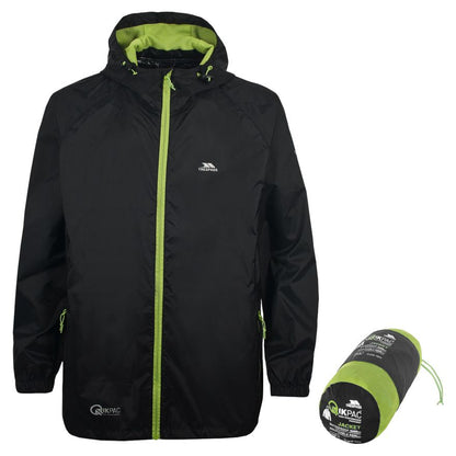 Trespass Qikpac Waterproof Jacket Black Small