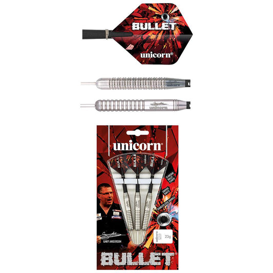 Unicorn Gary Anderson Bullet Stainless Steel Darts  22g