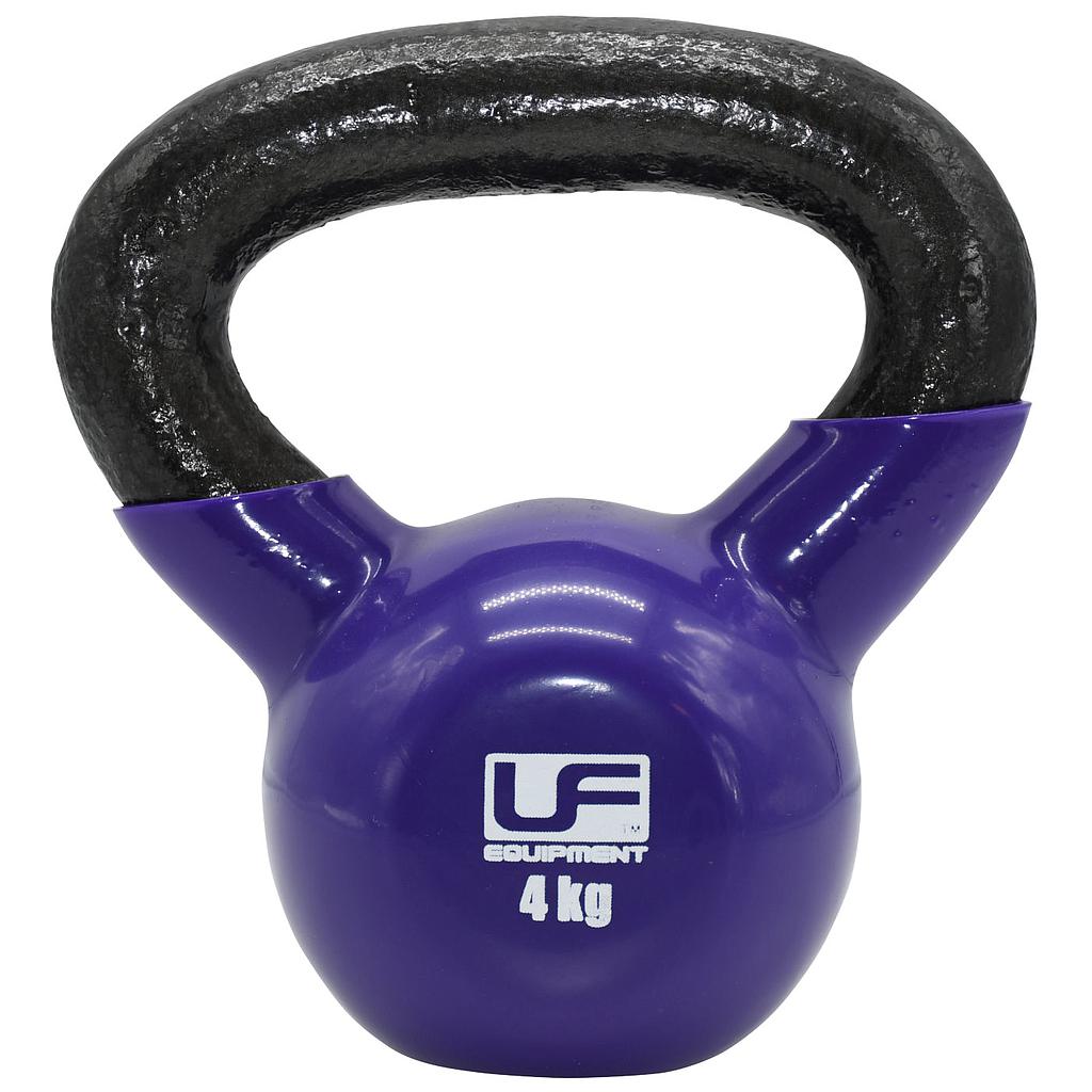 Urban Fitness Cast Iron Kettlebell  4kg - Purple