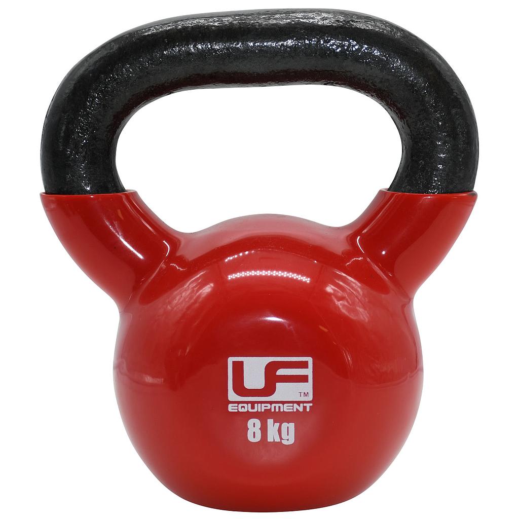 Urban Fitness Cast Iron Kettlebell  8kg - Red