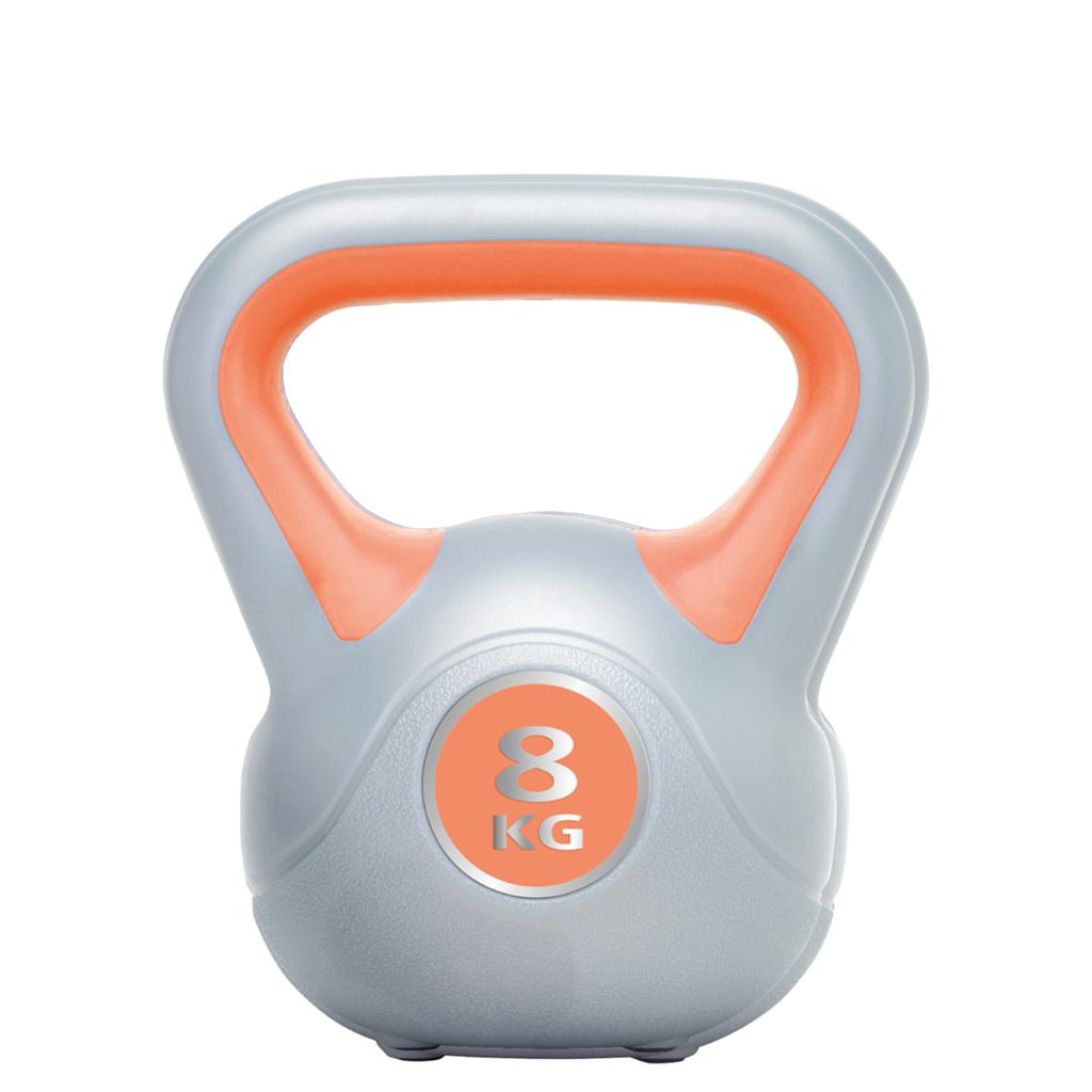 Urban Fitness Vinyl Kettlebell  8kg - Orange