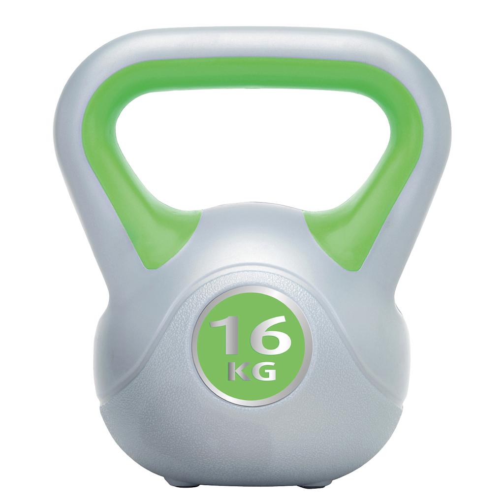 Urban Fitness Vinyl Kettlebell  16kg - Green
