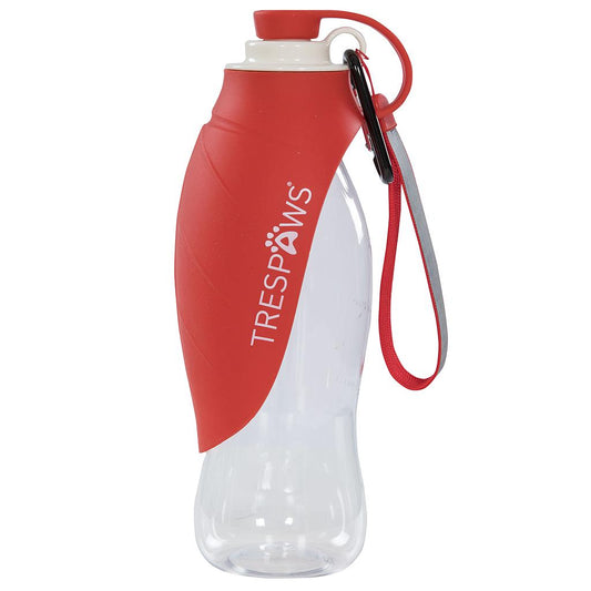 Trespaws Tamu Dog Water Bottle Postbox Red