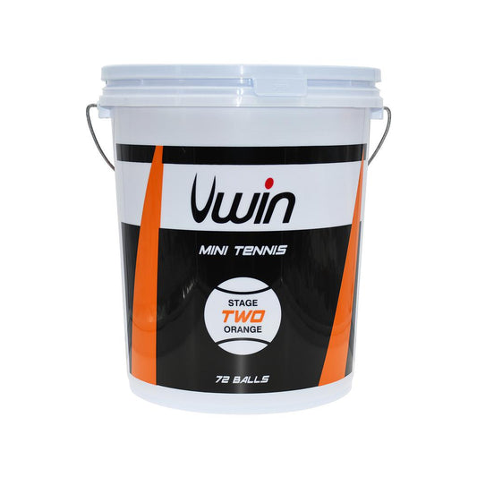 Uwin Stage 2 Orange Tennis Balls - Bucket of 72 balls