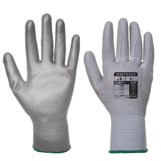 Portwest VA120G7RXS -  sz XS Vending PU Palm Glove - Grey