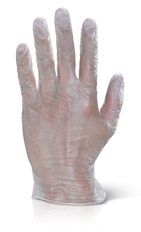 BEESWIFT VINYL GLOVES POWDER FREE CLEAR S
