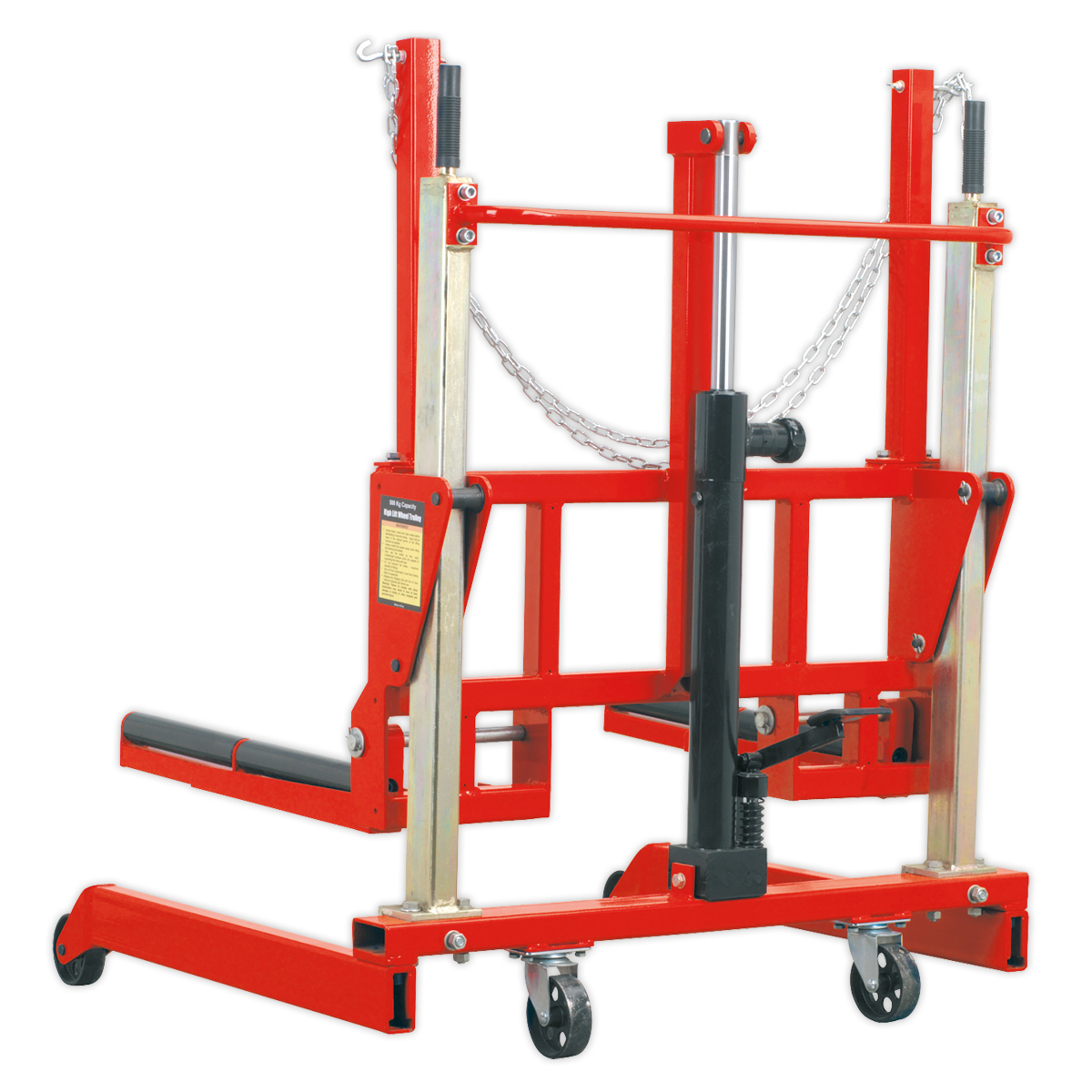 SEALEY - W508T Wheel Removal Trolley 500kg Adjustable Width