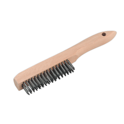 SEALEY - WB02 Engineer�s Wire Brush with Steel Fill 260mm