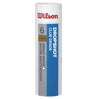 Wilson Dropshot Shuttle (Tube of 6) White