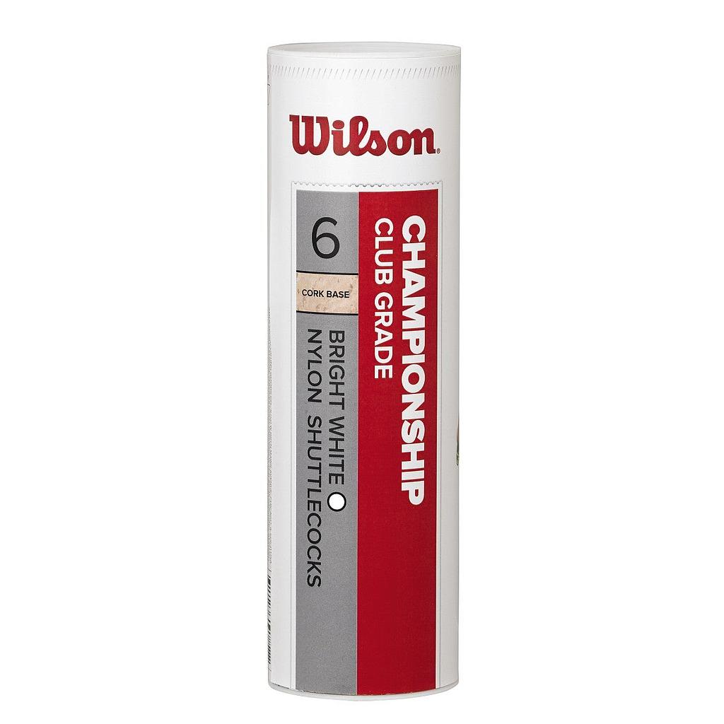 Wilson Championship Shuttle (Tube of 6) White