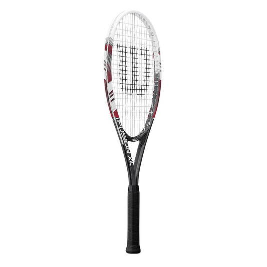 Wilson Fusion XL Tennis Racket White/Red/Black Grip 3