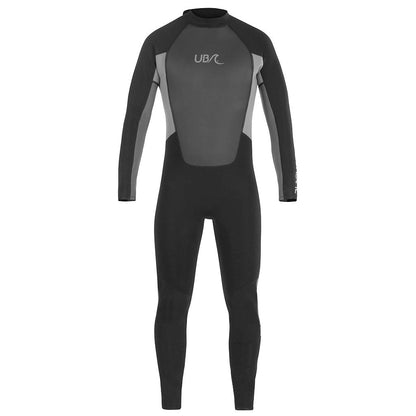 UB Mens Blacktip Mono Long Wetsuit Black/Grey XSmall