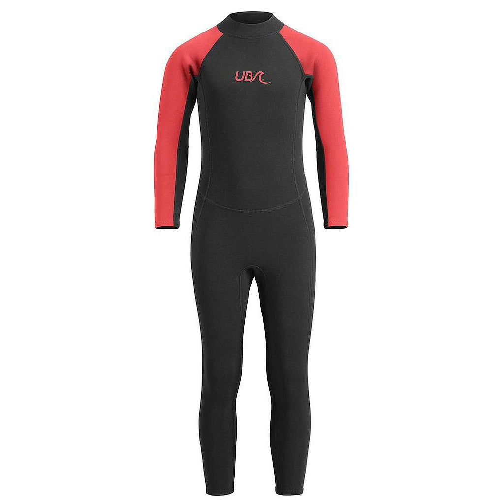 UB Kids Sharptooth Long Wetsuit Black/Red 5-6 Years