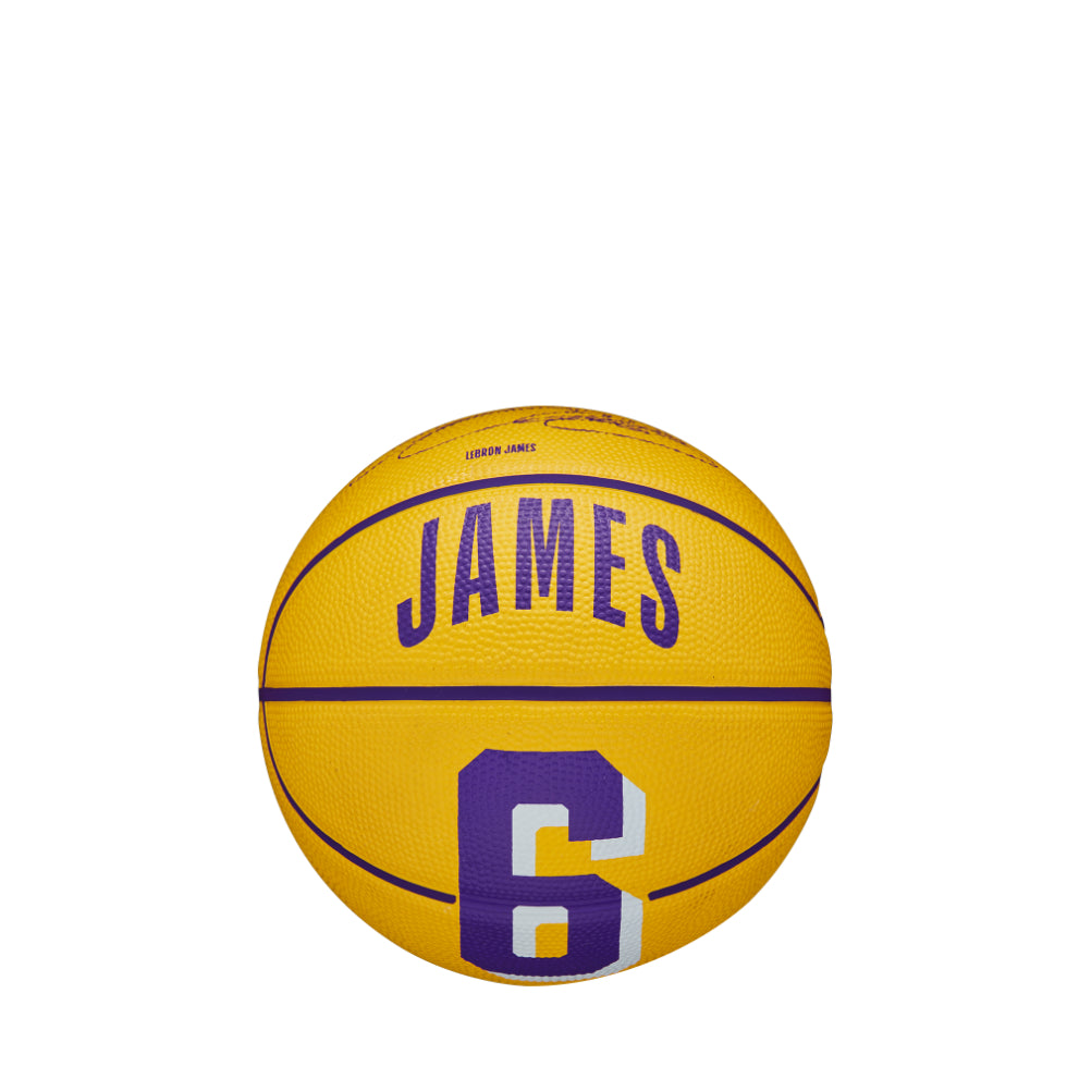 Wilson NBA Player Icon LeBron Basketball - Mini - Yellow/Purple