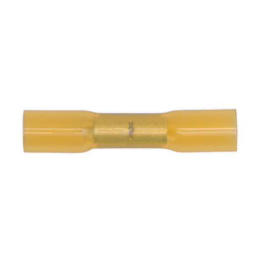 SEALEY - YTSB50 Heat Shrink Butt Connector Terminal �6.8mm Yellow Pack of 50