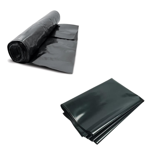 Damp Proof Membrane Black Polythene Sheeting Roll DPM Visqueen 4m Wide 300MU