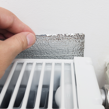 Yuzet Radiator Reflective Insulation Foil Roll – 60cm x 5m Energy-Saving Heat Reflector Behind Radiators